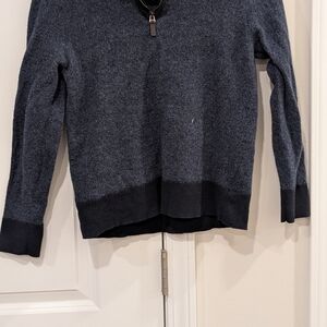 UNTUCKit Men's Charcoal Zip-Up Sweater